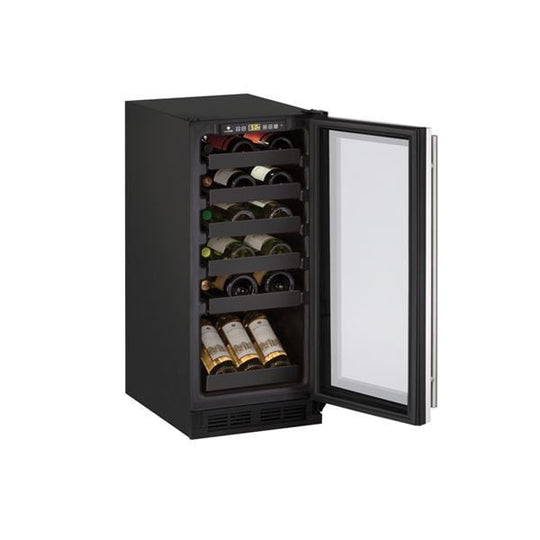 U-Line U1215WCS00B 1215Wc 15" Wine Refrigerator With Stainless Frame Finish (115 V/60 Hz Volts /60 Hz Hz)