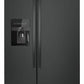 Amana ASI2175GRB 33-Inch Side-By-Side Refrigerator With Dual Pad External Ice And Water Dispenser - Black