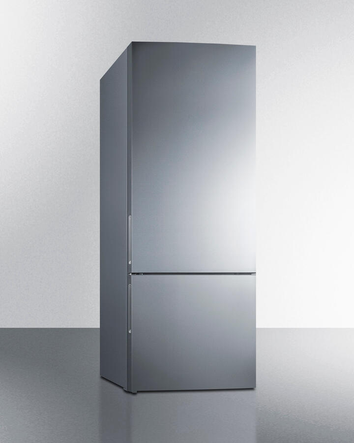 Summit FFBF279SSBIIMLHD 28" Wide Built-In Bottom Freezer Refrigerator With Icemaker