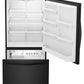 Whirlpool WRB329DMBB 30-Inches Wide Bottom-Freezer Refrigerator With Spillguard Glass Shelves - 18.7 Cu. Ft.
