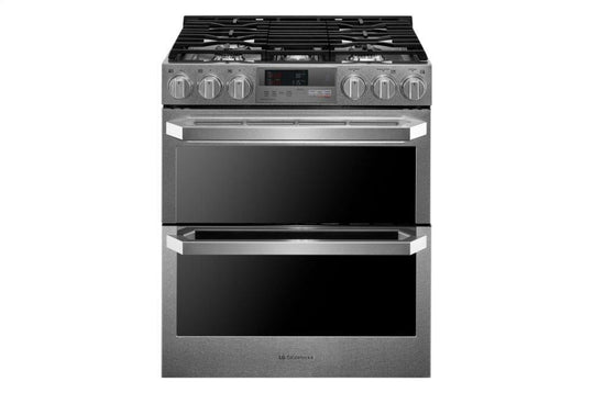 Lg LUTD4919SN Lg Signature 7.3 Cu.Ft. Smart Wi-Fi Enabled Dual Fuel Double Oven Range With Probake Convection®