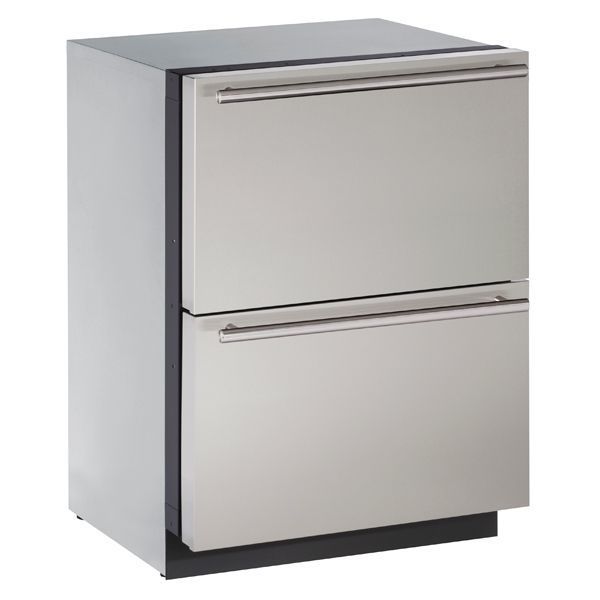 U-Line U3024DWRS00B 3024Dwr 24" Refrigerator Drawers With Stainless Solid Finish (115 V/60 Hz Volts /60 Hz Hz)