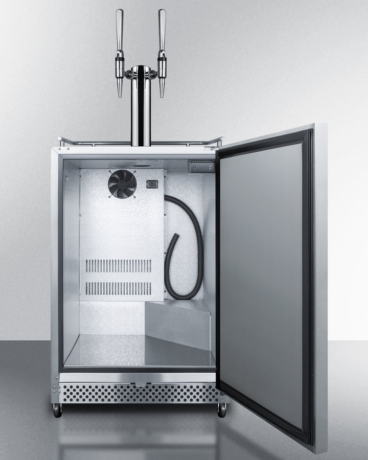 Summit SBC695OSNCFTWIN 24" Wide Built-In Outdoor Coffee Kegerator