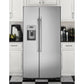 Ge Appliances PZS22MSKSS Ge Profile™ Series 21.9 Cu. Ft. Counter-Depth Side-By-Side Refrigerator