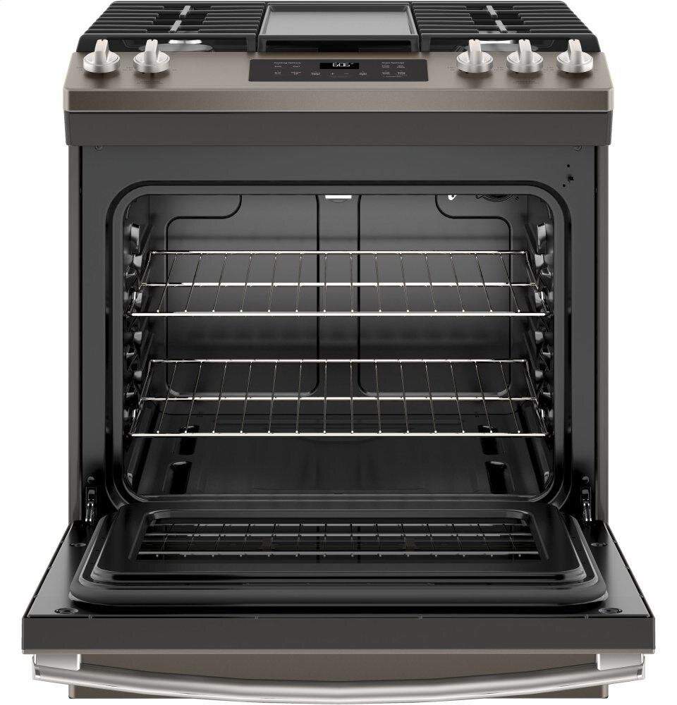 Ge Appliances JGSS66EELES Ge® 30" Slide-In Front Control Gas Range