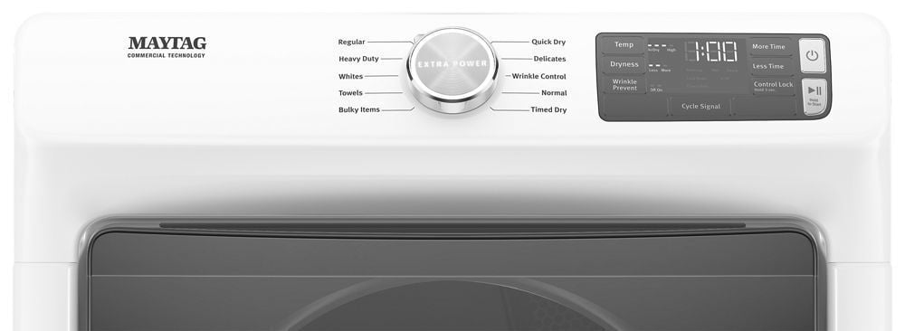 Maytag MGD5630HW Front Load Gas Dryer With Extra Power And Quick Dry Cycle - 7.3 Cu. Ft.