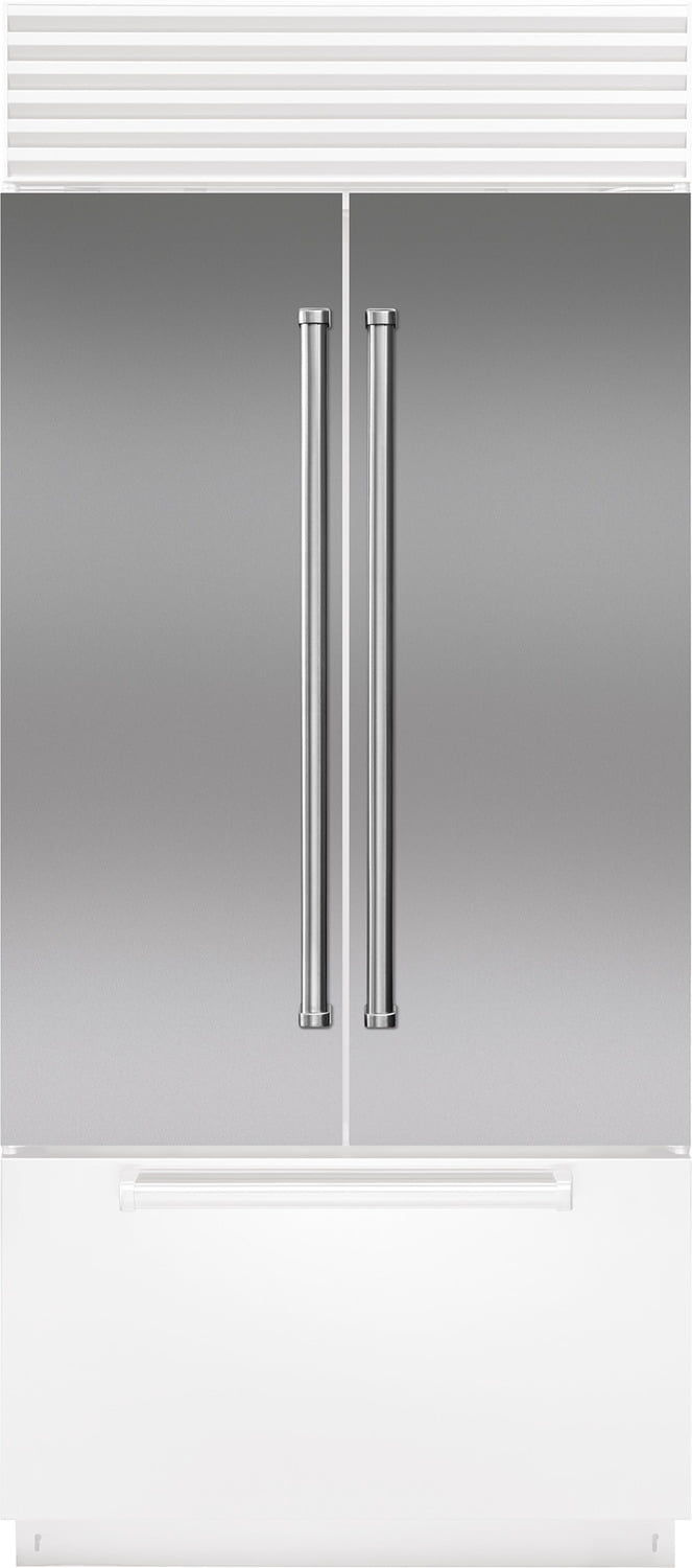 Sub-Zero 7027169 Stainless Steel Flush Inset Door Panel With Pro Handle