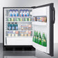 Summit FF6B7 Commercially Listed Freestanding All-Refrigerator For General Purpose Use, With Automatic Defrost Operation And Black Exterior