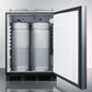 Summit SBC58BBINKIFADA Built-In Undercounter Ada Height Commercially Listed Beer Dispenser With Panel-Ready Door And Black Cabinet; No Tapping Equipment Included