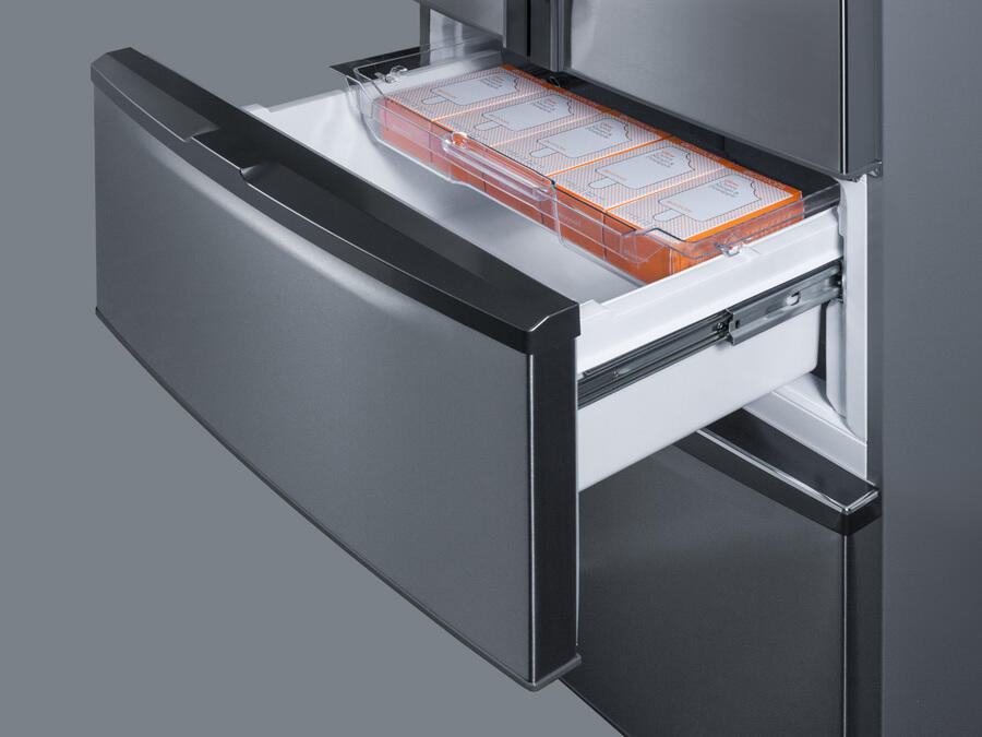 Summit FDRD15SS 27" Wide French Door Refrigerator-Freezer