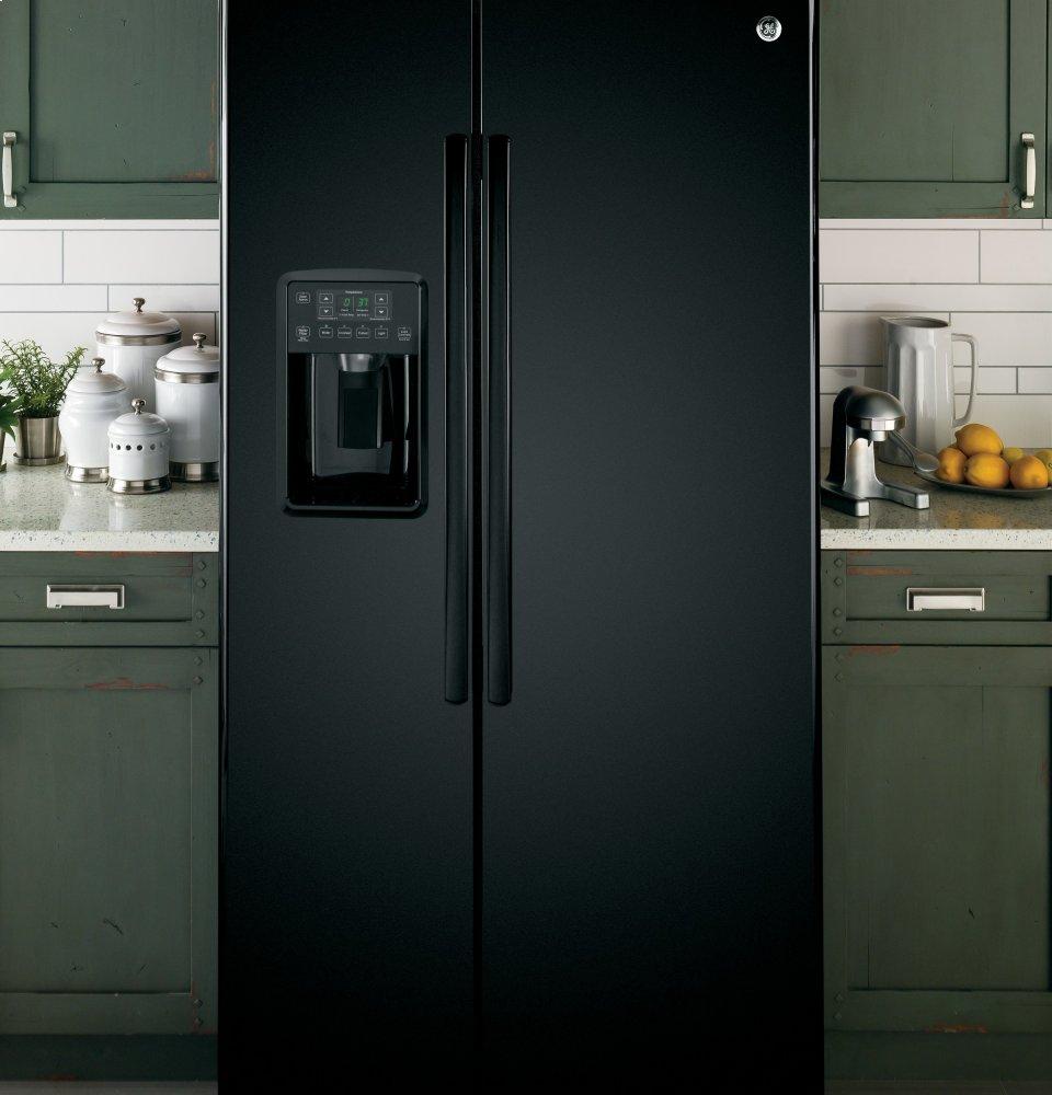 Ge Appliances GSS25GGHBB Ge® 25.3 Cu. Ft. Side-By-Side Refrigerator