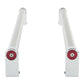 Jennair W11221395 Kitchenaid Double Drawer Refrigerator Handle Kit With 2 Red Medallions