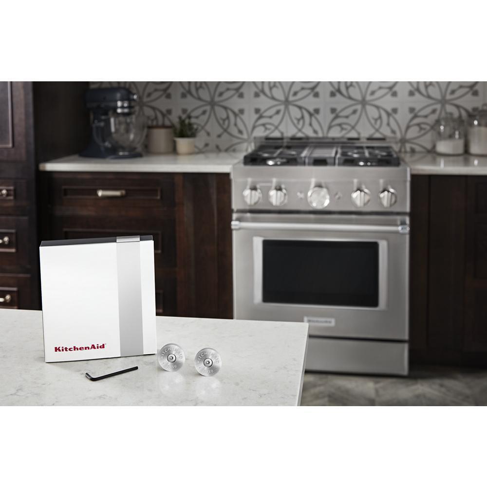 Amana W11368841SI Kitchenaid® Commercial-Style Range Handle Medallion Kit