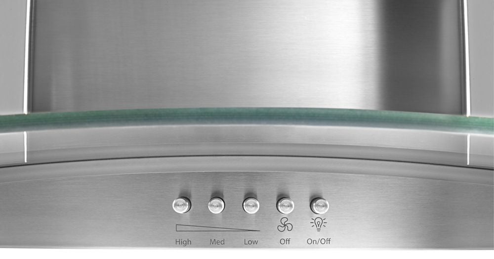 Maytag WVW51UC6FS 36" Concave Glass Wall Mount Range Hood