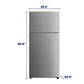 Element Appliance ERT18CSCS Element 18.0 Cu. Ft. Top Freezer Refrigerator - Stainless Steel