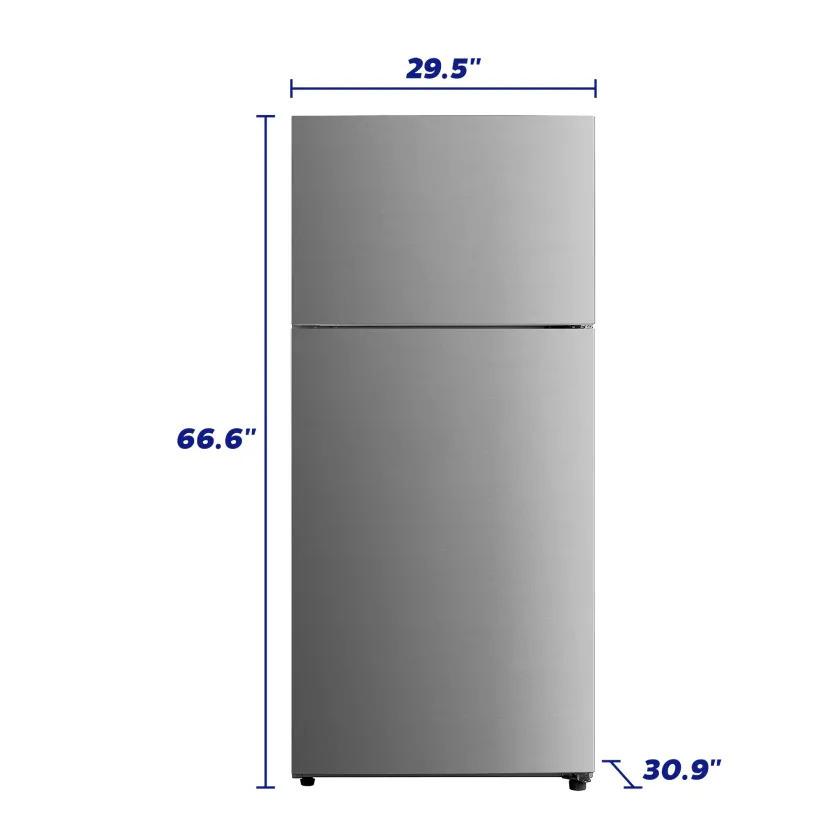 Element Appliance ERT18CSCS Element 18.0 Cu. Ft. Top Freezer Refrigerator - Stainless Steel