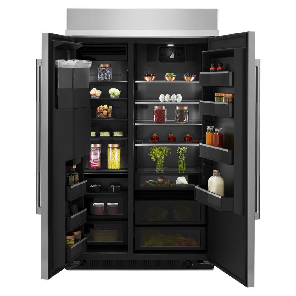 Jennair JBSS48E22L Rise™ 48" Built-In Side-By-Side Refrigerator With External Ice And Water Dispenser