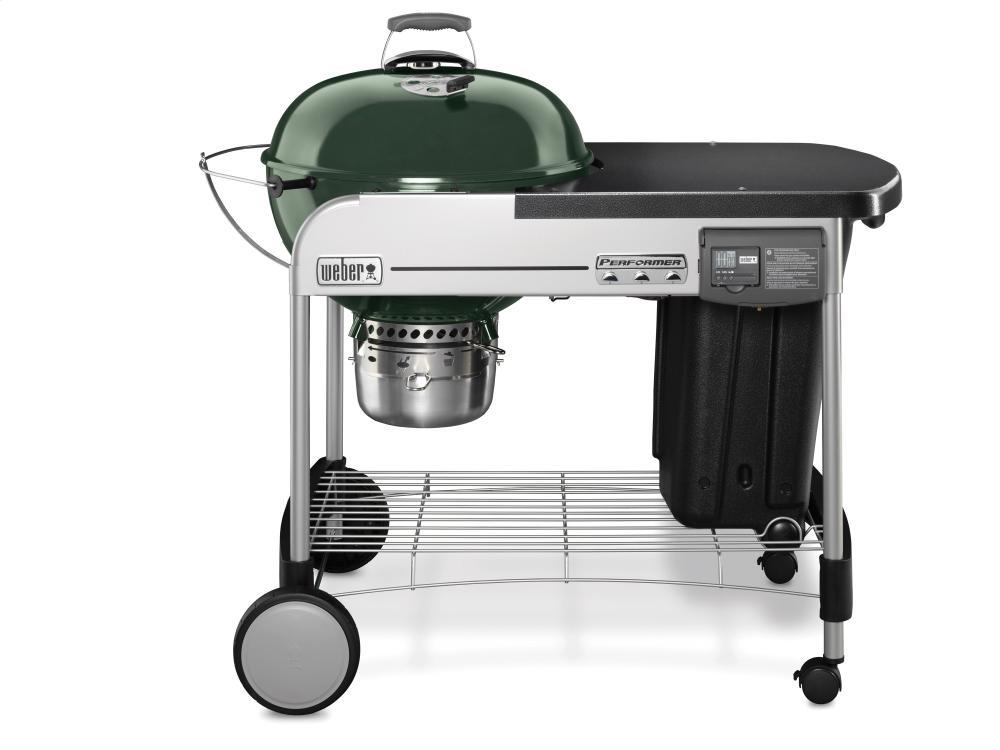 Weber 15507001 Performer® Deluxe Charcoal Grill - 22 Inch Green