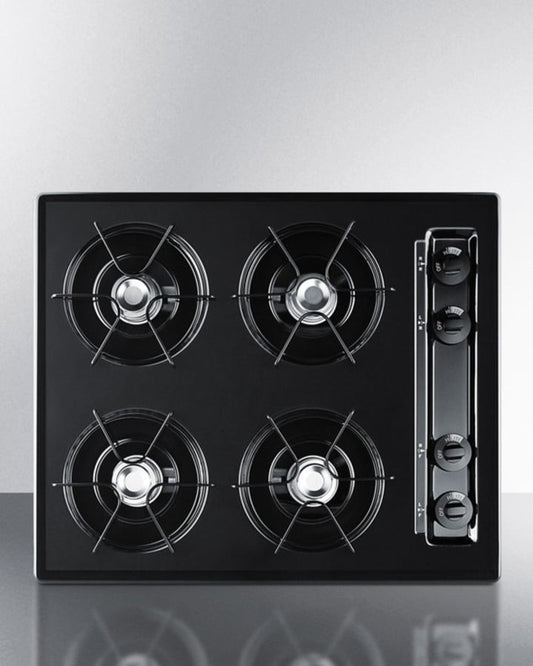 Summit TNL03P 24" Wide 4-Burner Gas Cooktop