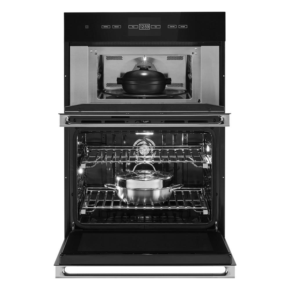 Jennair JMW3430LM Noir™ 30" Combination Microwave/Wall Oven With V2™ Vertical Dual-Fan Convection