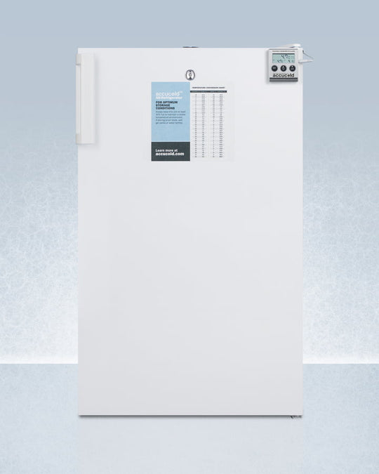 Summit FF511LBI7MEDADA Commercially Listed Ada Compliant 20" Wide All-Refrigerator For Built-In Use, With Digital Thermostat, Internal Fan, Lock, Temperature Alarm, And Hospital Grade Plug