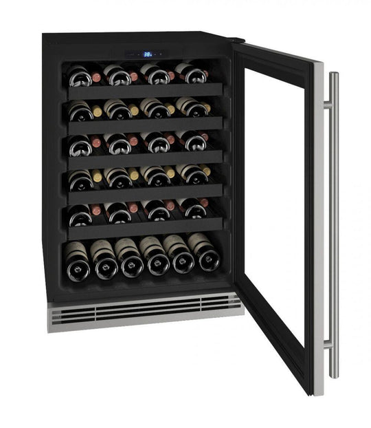 U-Line UHWC124SG01A Hwc124 24" Wine Refrigerator With Stainless Frame Finish (115V/60 Hz Volts /60 Hz Hz)