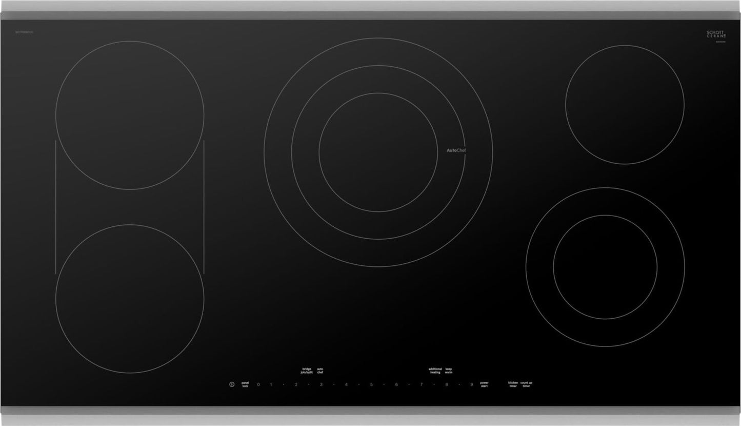 Bosch NETP669SUC Benchmark® Electric Cooktop 36'' Black, Surface Mount With Frame Netp669Suc