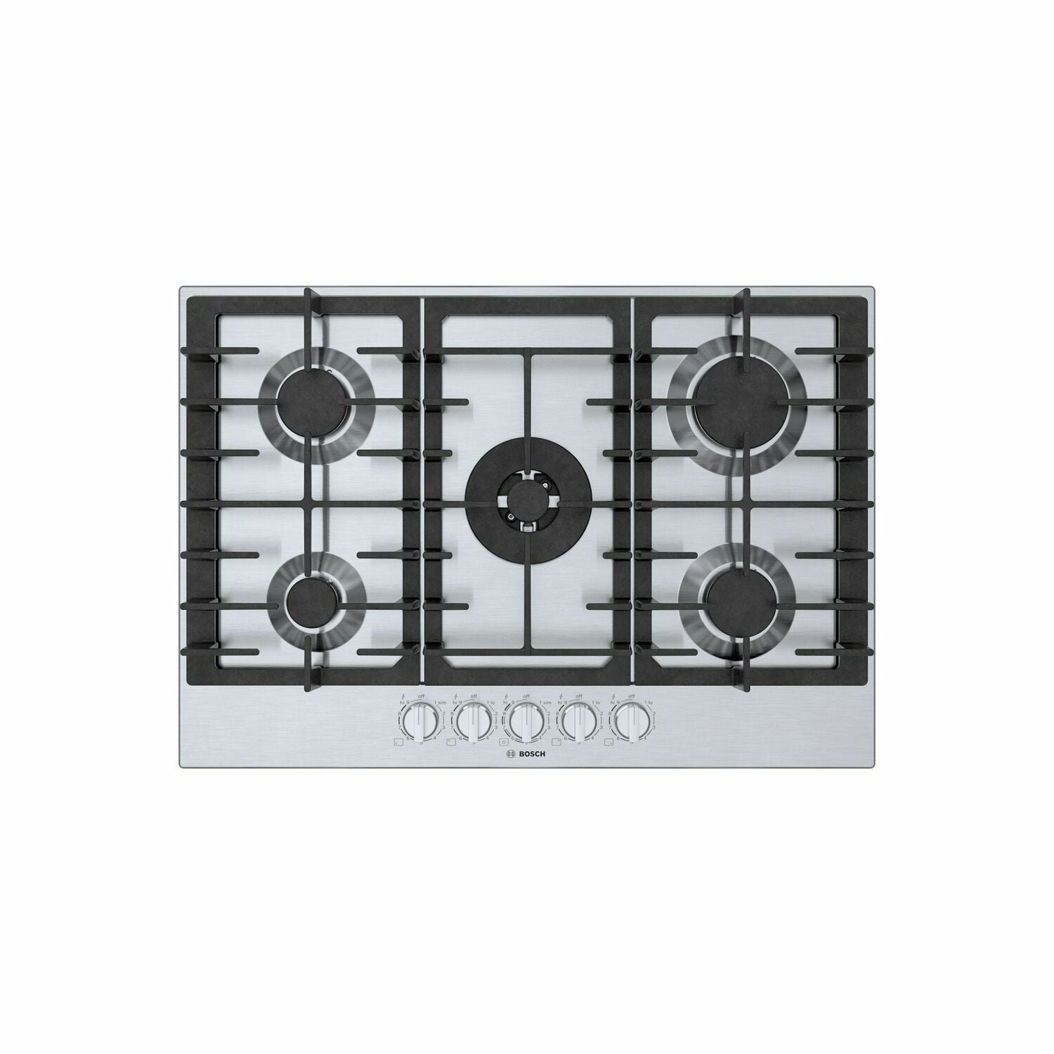 Bosch NGM8057UC 800 Series Gas Cooktop 30'' Stainless Steel Ngm8057Uc