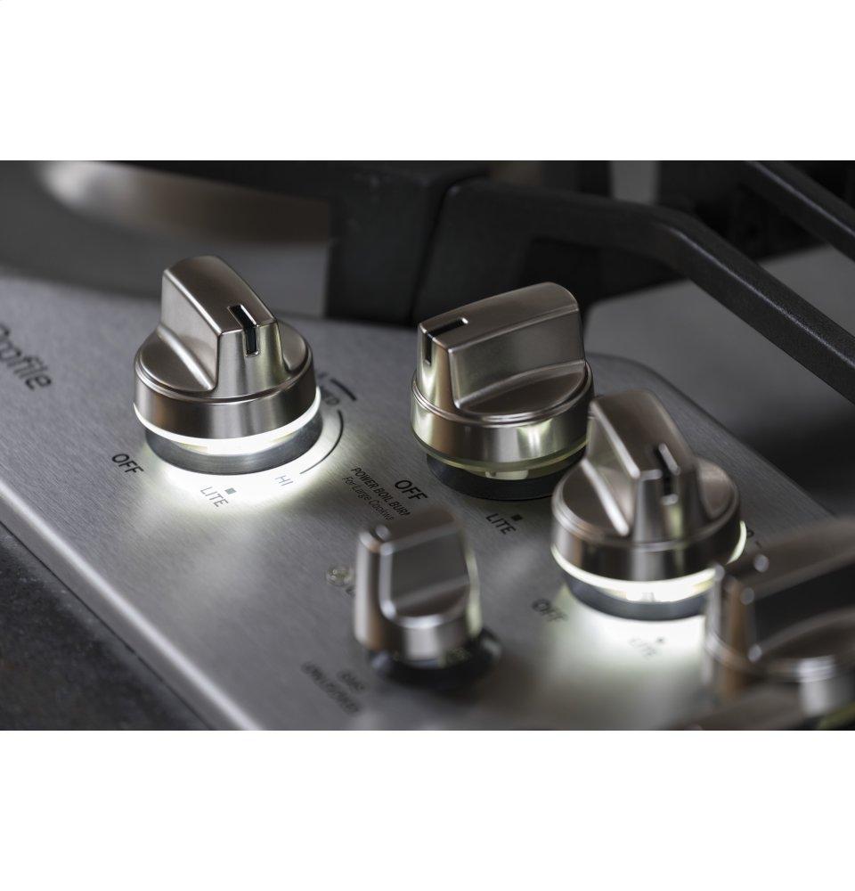 Ge Appliances PGP7030SLSS Ge Profile™ 30" Built-In Gas Cooktop With 5 Burners And Optional Extra-Large Cast Iron Griddle