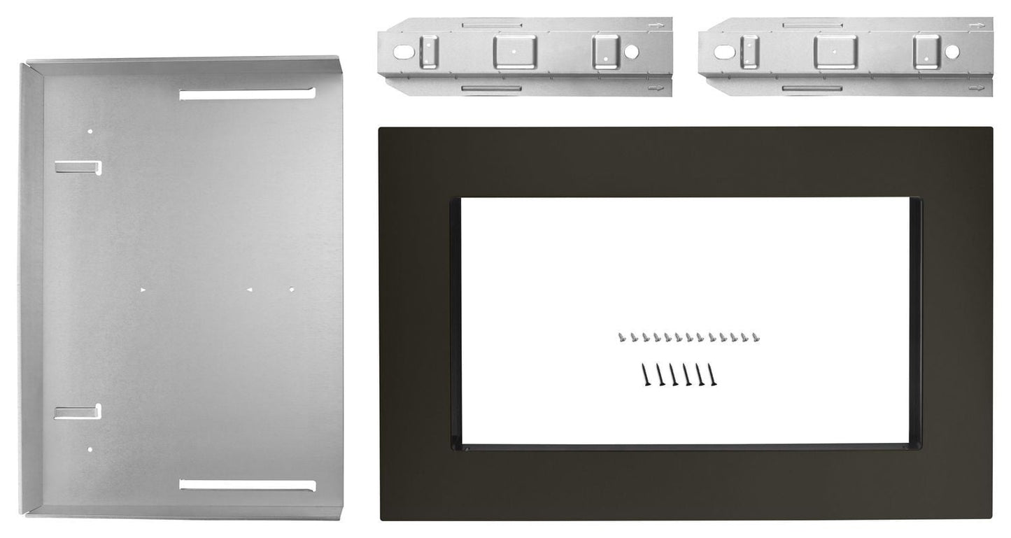 Whirlpool MK2167AV 27 In. Trim Kit For Countertop Microwaves Black Stainless