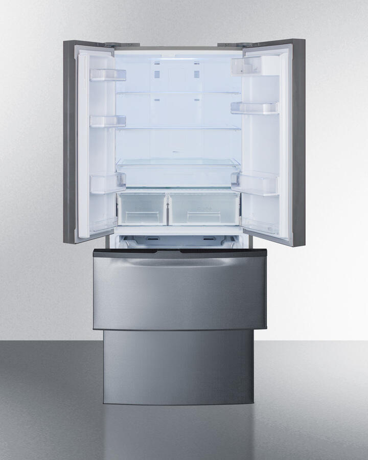 Summit FDRD15SS 27" Wide French Door Refrigerator-Freezer