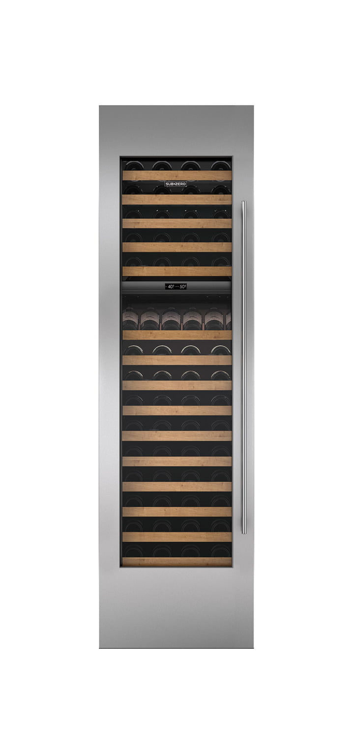 Sub-Zero 7025379 Stainless Steel Wine Storage Door Panel With Tubular Handle And 6