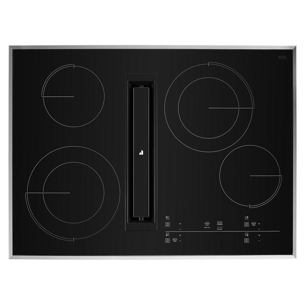 Jennair JED4430KS 30" Lustre Trim Electric Radiant Downdraft Cooktop With Tap Touch Controls