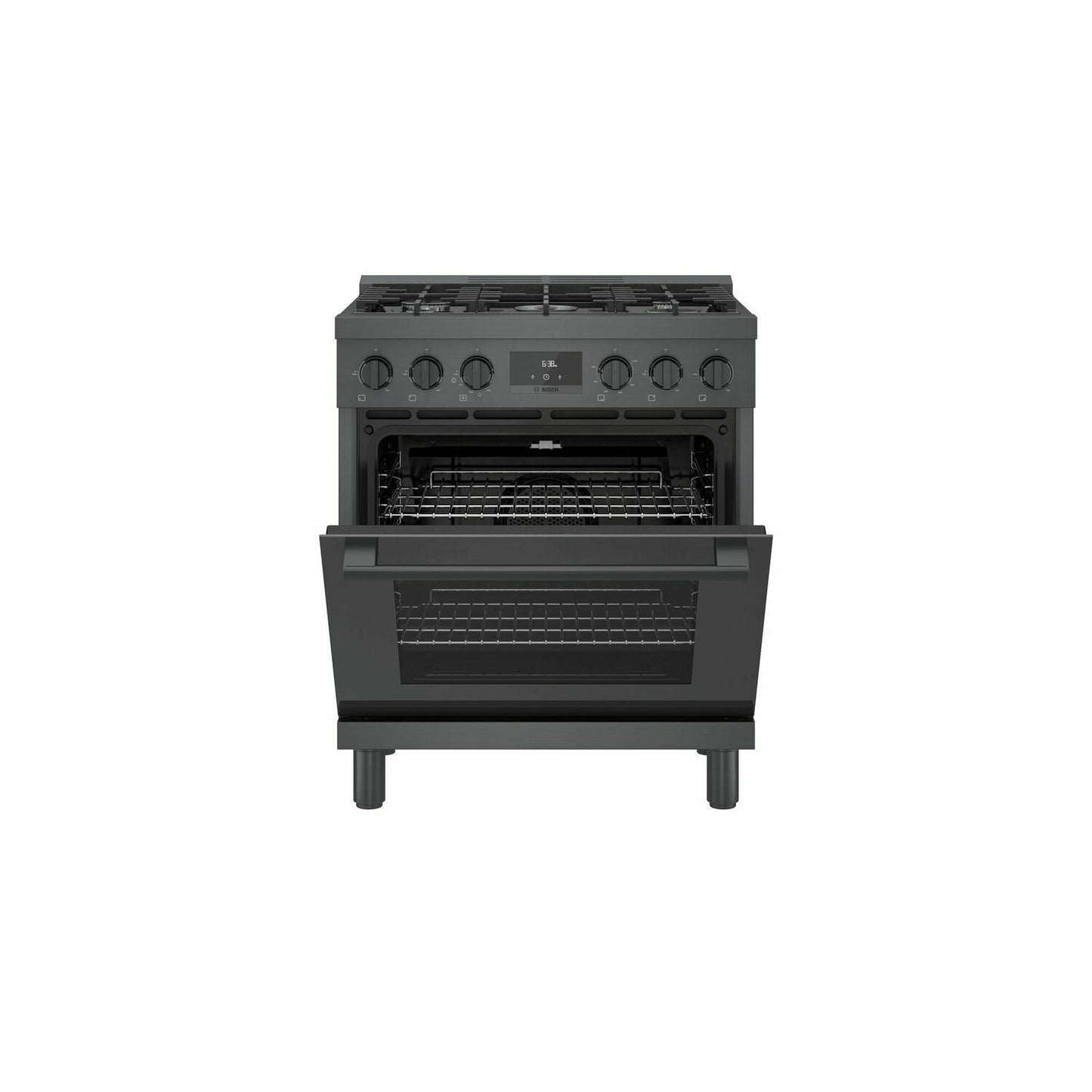 Bosch HGS8045UC 800 Series Gas Freestanding Range 30'' Black Stainless Steel Hgs8045Uc
