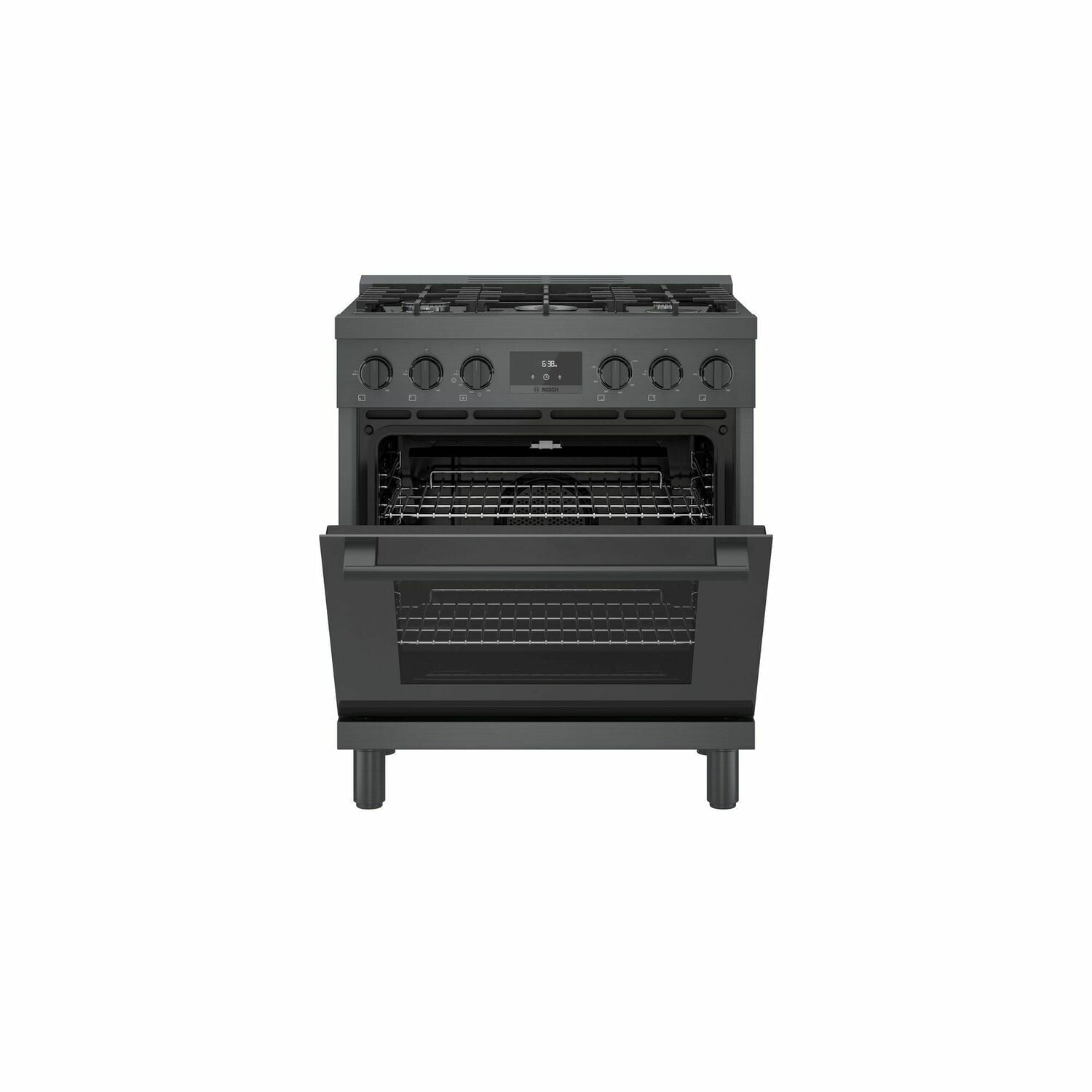 Bosch HGS8045UC 800 Series Gas Freestanding Range 30'' Black Stainless Steel Hgs8045Uc