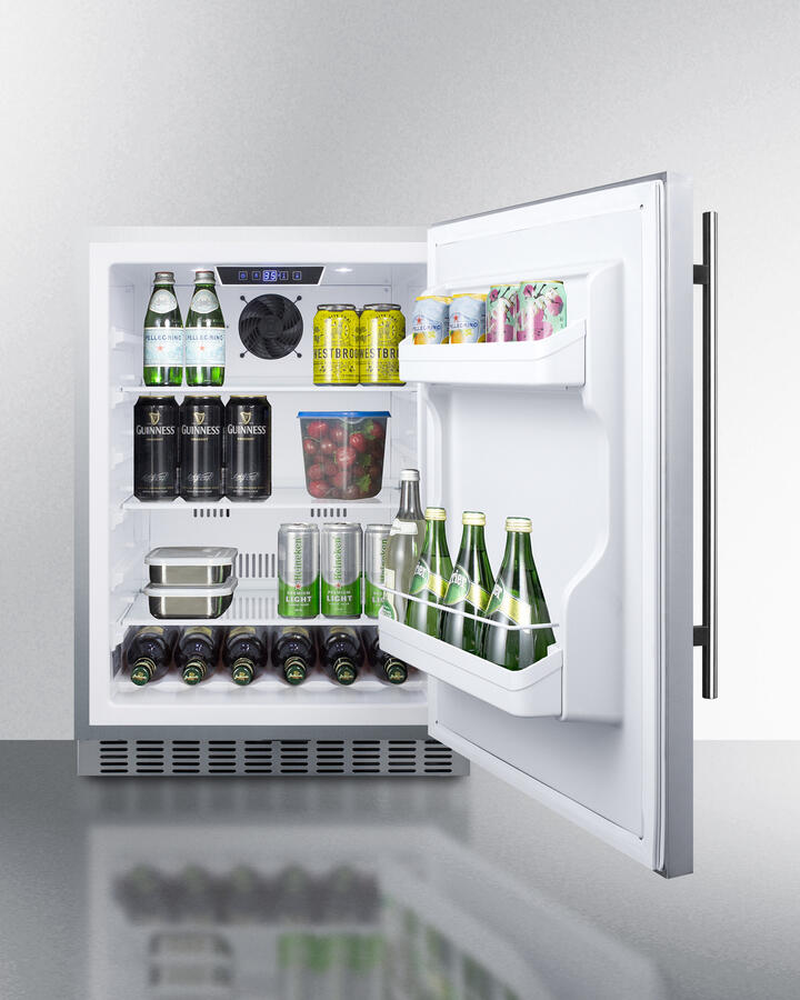 Summit SPR629WCSS 24" Wide Built-In Outdoor All-Refrigerator