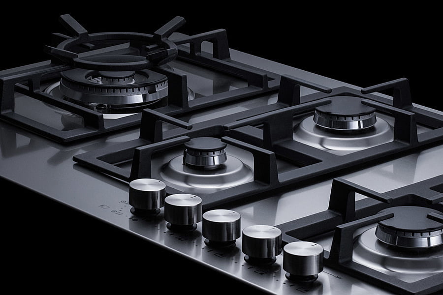 Summit GCJ536SS 34" Wide 5-Burner Gas Cooktop In Stainless Steel