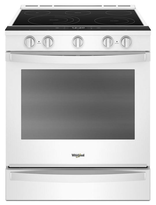 Whirlpool WEE750H0HW 6.4 Cu. Ft. Smart Slide-In Electric Range With Scan-To-Cook Technology
