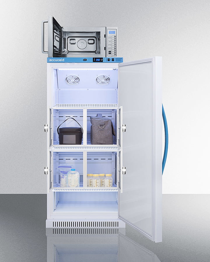 Summit MLRS8MCLKSCM1000SS 8 Cu.Ft. Momcube Breast Milk Refrigerator/Microwave Combination