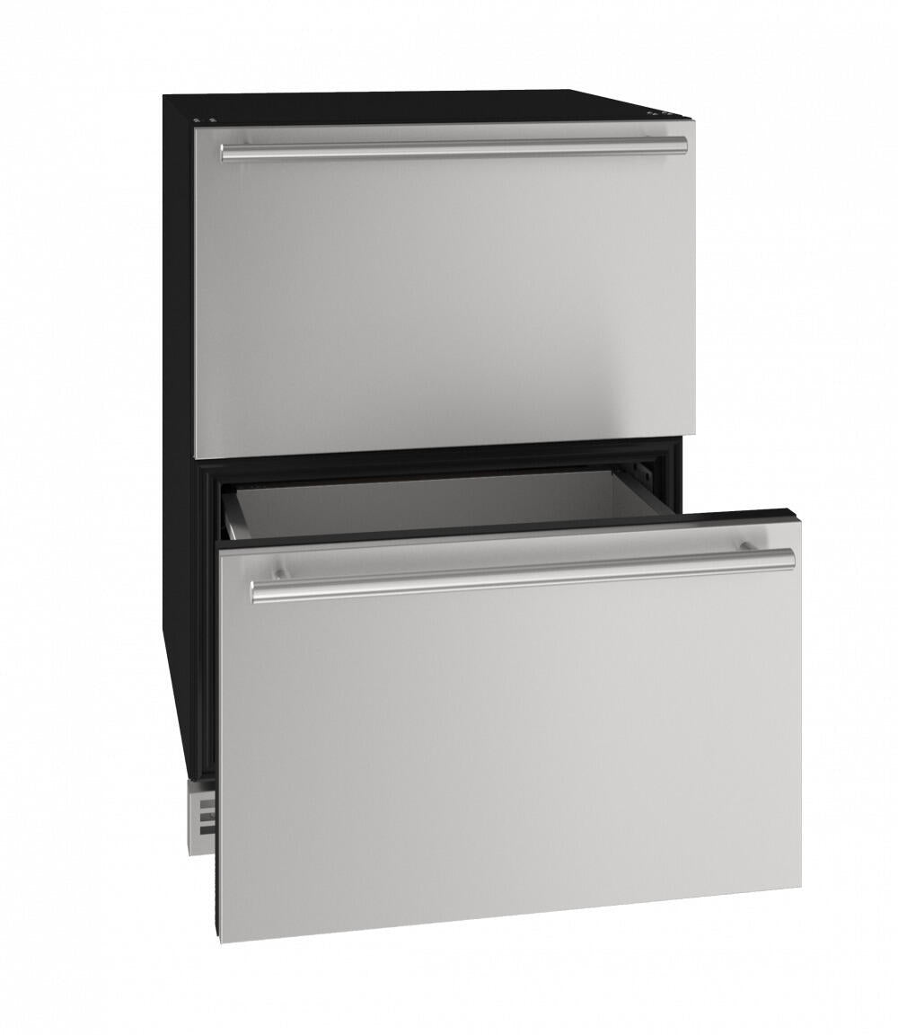 U-Line UHDR124SS61A Hdr124 24" Refrigerator Drawers With Stainless Solid Finish (115V/60 Hz Volts /60 Hz Hz)