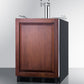 Summit SBC58BBIIFWKDTWINADA Built-In Undercounter Ada Height Commercially Listed Dual Tap Wine Dispenser With Panel-Ready Door And Black Cabinet