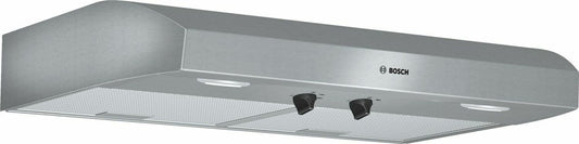 Bosch DUH30252UC 500 Series, 30" Under-Cabinet Hood, 400 Cfm, Halogen Lights, Stnls