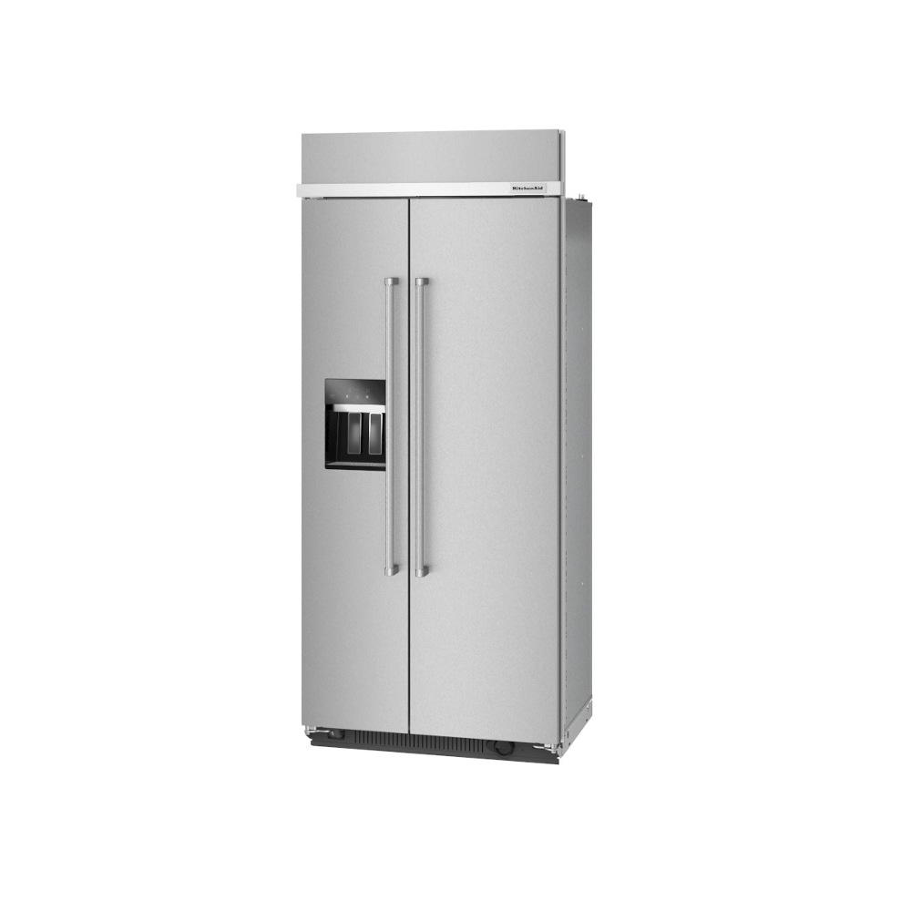 Kitchenaid KBSD708MSS 29.4 Cu. Ft. 48" Built-In Side-By-Side Refrigerator With Ice And Water Dispenser
