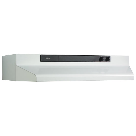 Broan 463001 Broan® 30-Inch Convertible Under-Cabinet Range Hood, 220 Cfm, White