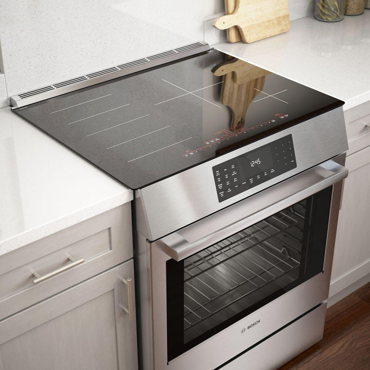 Bosch HIIP057U Benchmark® Induction Slide-In Range 30'' Stainless Steel Hiip057U