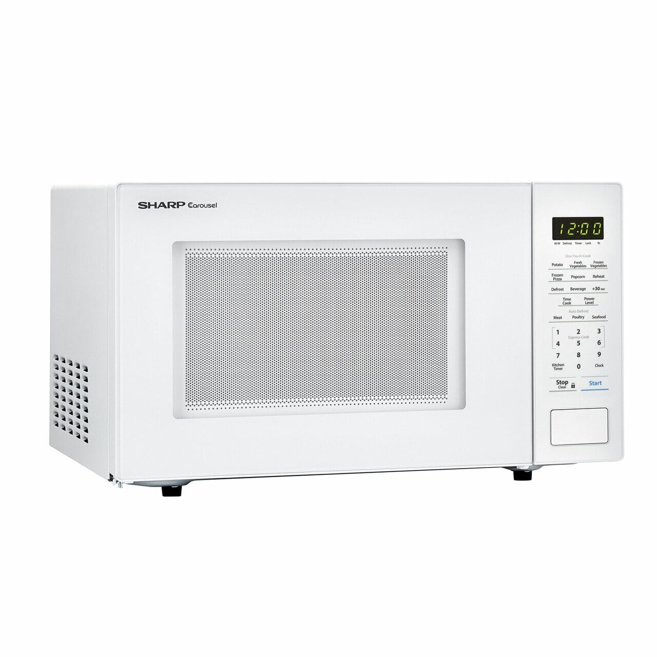 Sharp SMC1131CW 1.1 Cu. Ft. 1000W Sharp Countertop White Microwave