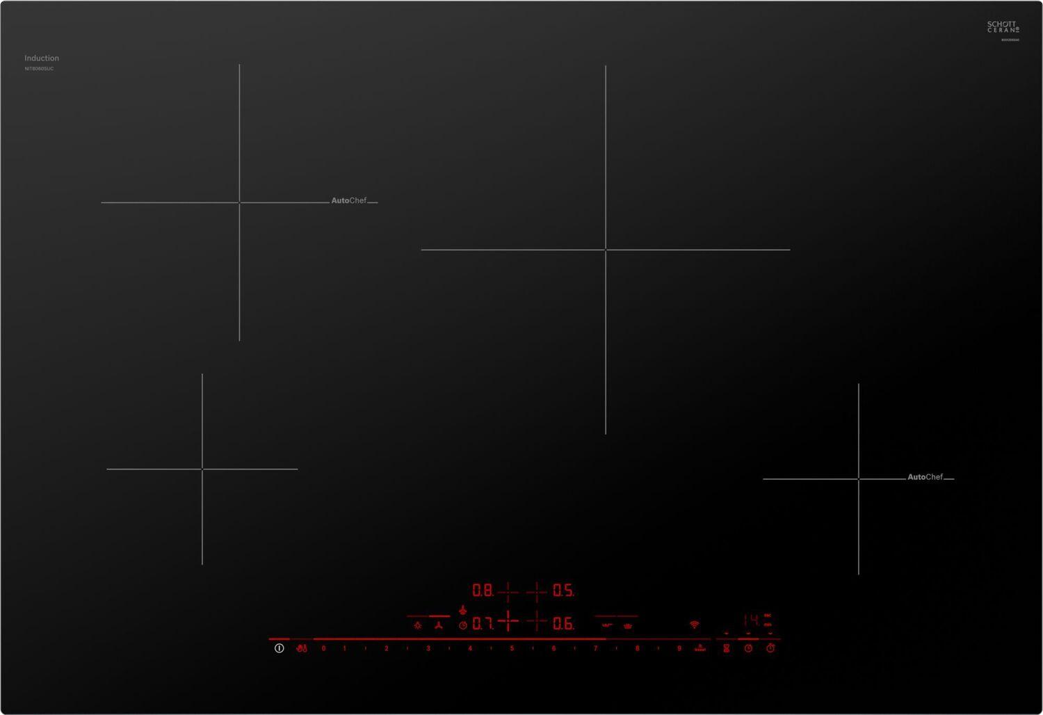 Bosch NIT8060UC 800 Series Induction Cooktop 30'' Black, Surface Mount Without Frame Nit8060Uc