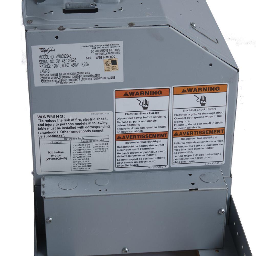 Maytag W10692945 Range Hood Exterior Blower Assembly