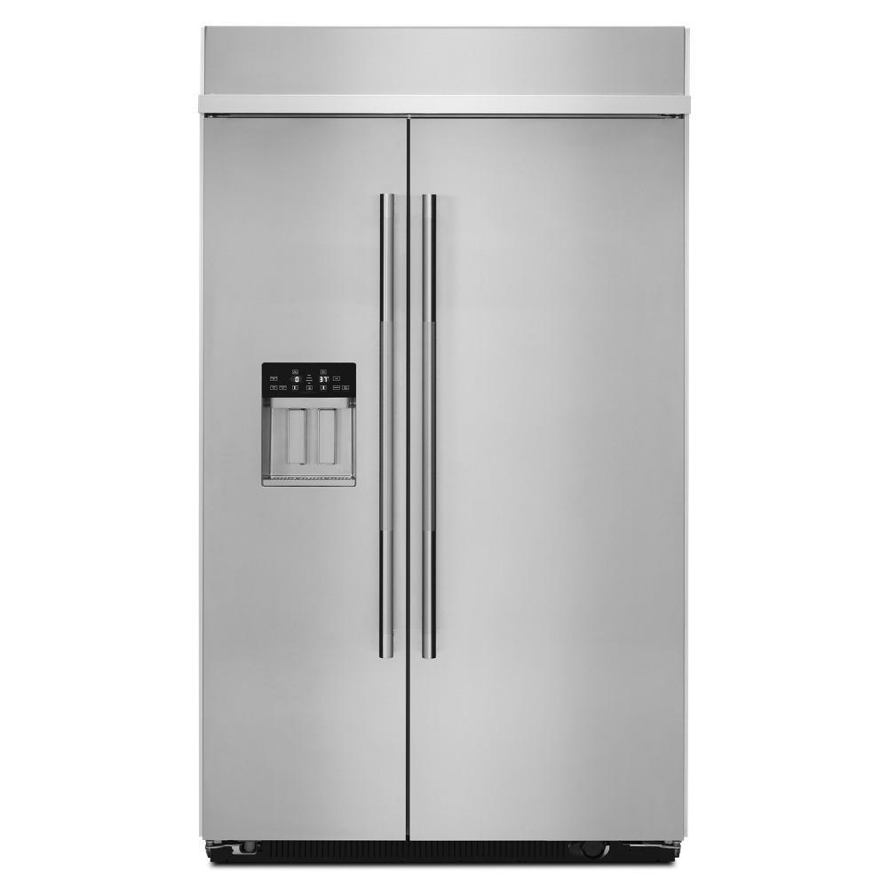 Jennair JBSS48E22L Rise™ 48" Built-In Side-By-Side Refrigerator With External Ice And Water Dispenser