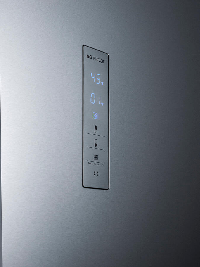 Summit FFBF192SSBILHD 24" Wide Built-In Bottom Freezer Refrigerator